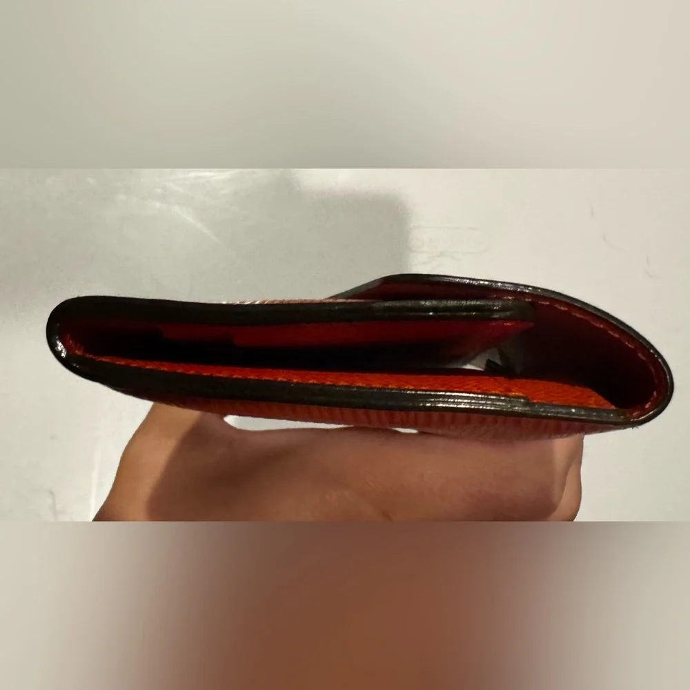 Louis Vuitton Burn Orange Epi Josephine Wallet